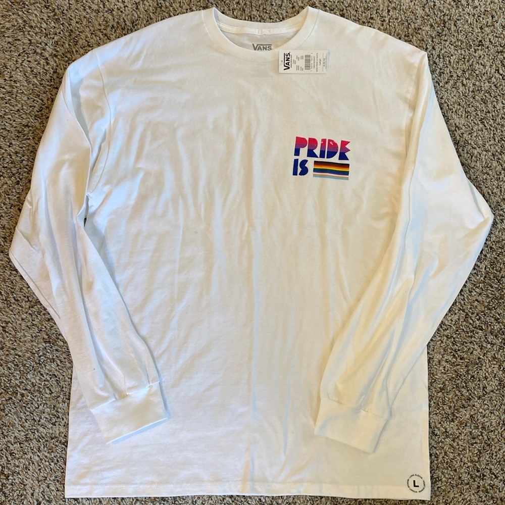 Vans Pride Unisex Long Sleeve Tee Shirt Large
